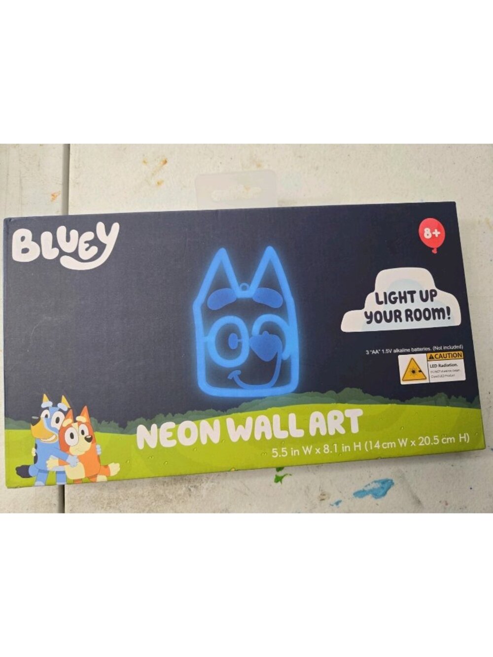 Bluey Neon Wall Art Light Up Sign Kids Room Decor LED New Open Box